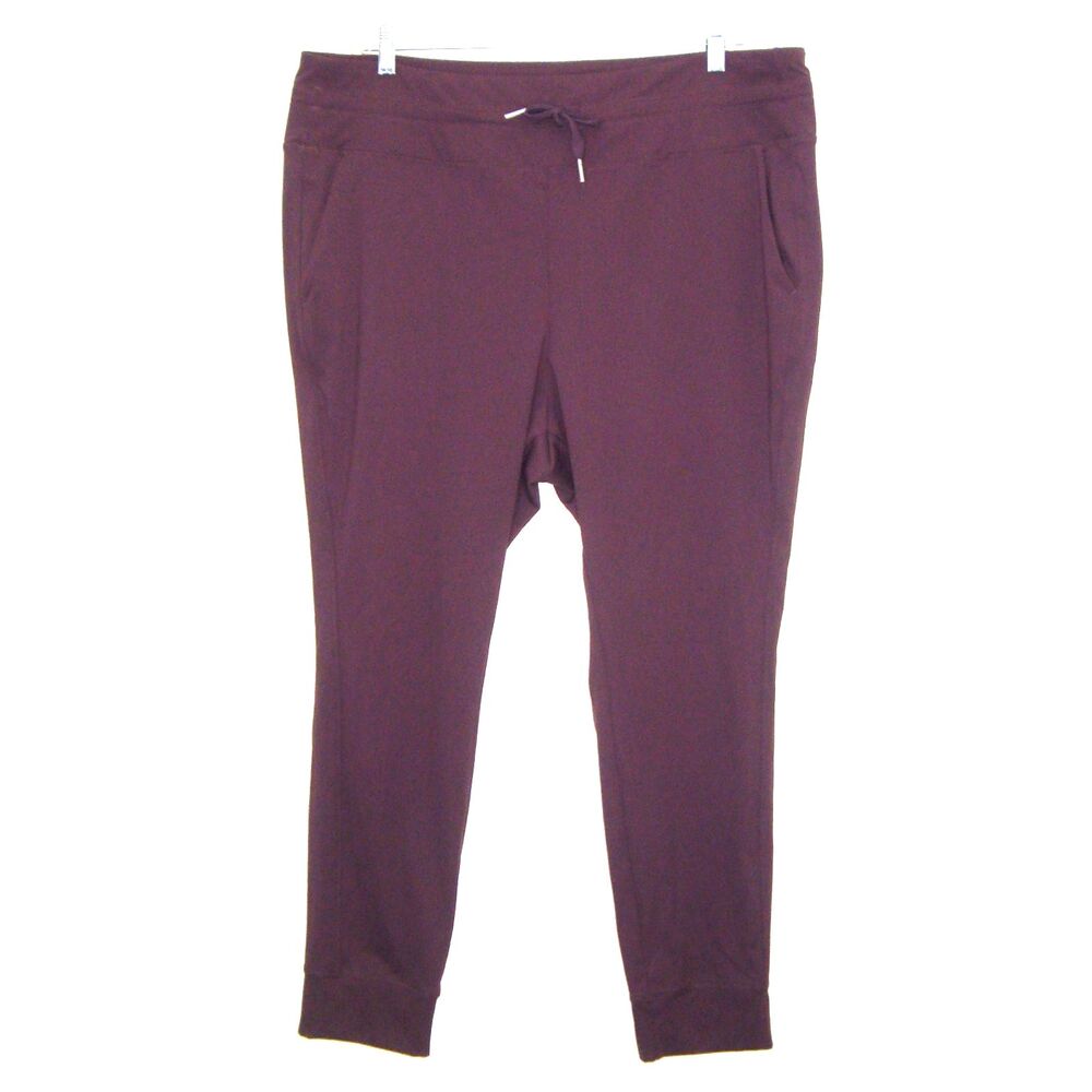 Halara SoftlyZero Plush High Waisted Drawstring Pockets Jogger Dusky Purple